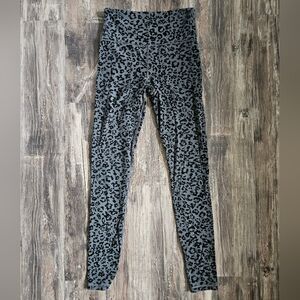 Athleta Elation Ultra High-Rise Tight Gray Leopard Print Leggings, Size ST